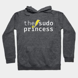 The sudo princess. A funny design perfect for unix and linux users, sysadmins or anyone in IT support Hoodie